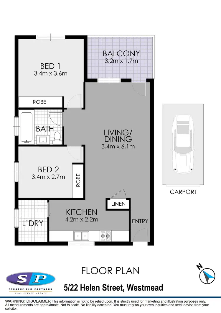 Floorplan of Homely apartment listing, 5/22 Helen Street, Westmead NSW 2145