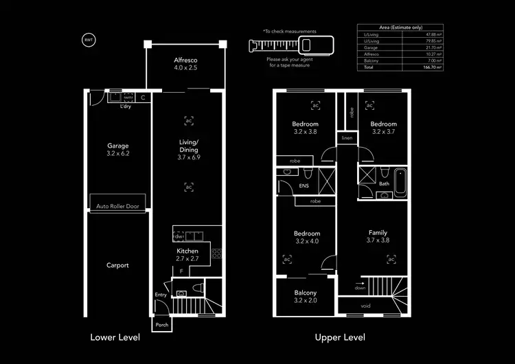 Floorplan of Homely townhouse listing, 2,3,4/421 Grange Road, Seaton SA 5023