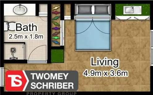 Floorplan of Homely unit listing, 13/4 Chester Court, Manunda QLD 4870