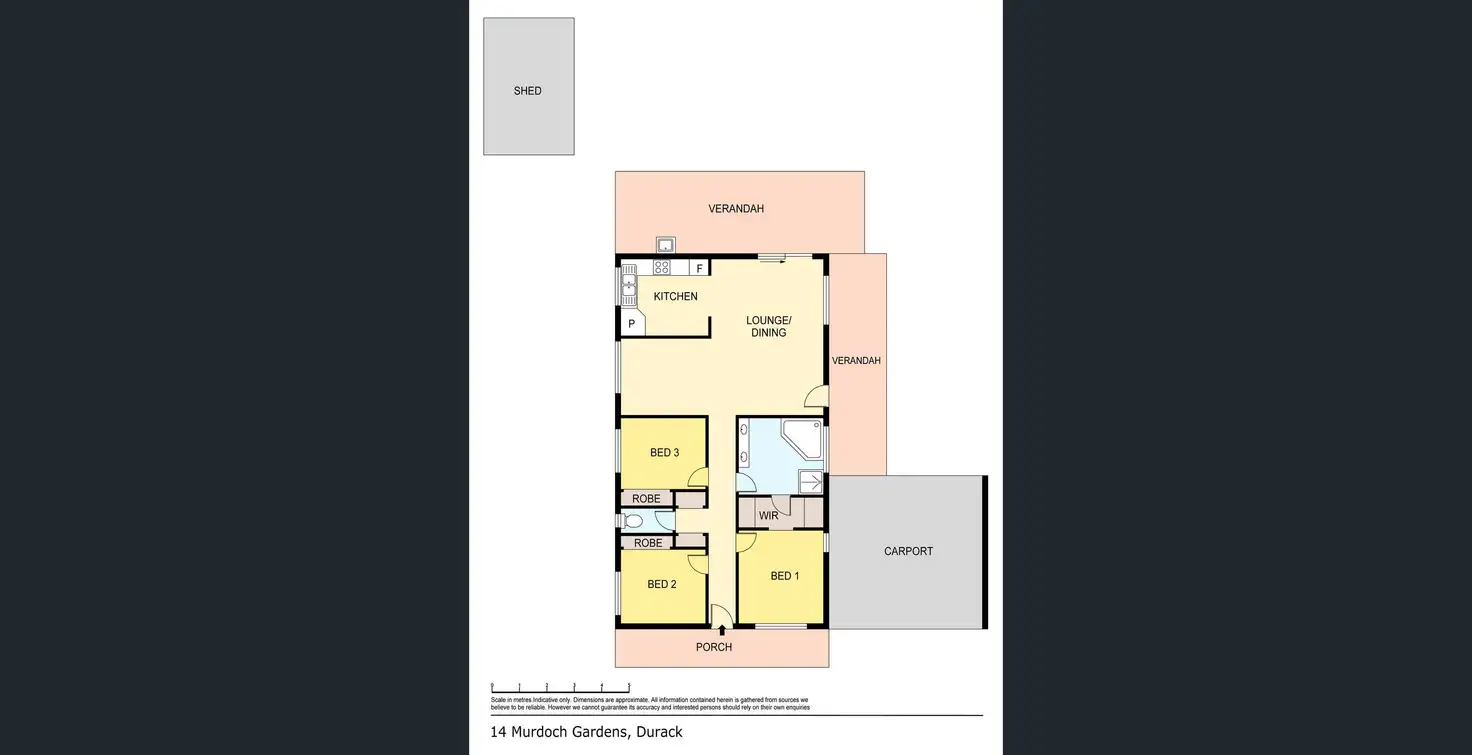 Floorplan of Homely house listing, 14 Murdoch Gardens, Durack NT 830
