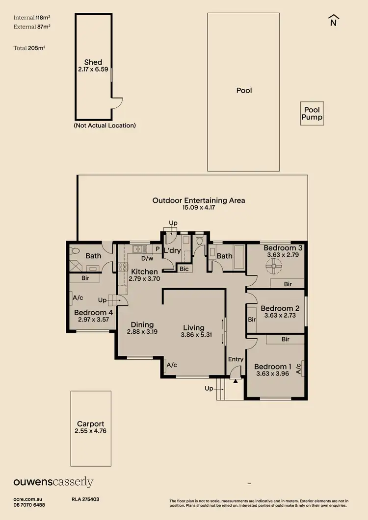 Floorplan of Homely house listing, 15 Blackburn Street, Reynella SA 5161