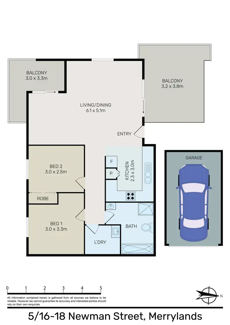Floorplan of Homely unit listing, 5/16-18 Newman Street, Merrylands NSW 2160