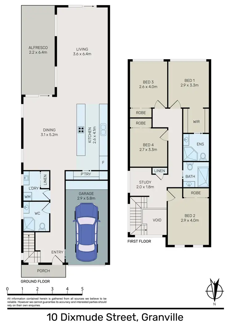 Floorplan of Homely semi-detached listing, 10 Dixmude Street, Granville NSW 2142