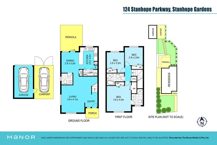 Floorplan of Homely semi-detached listing, 124 Stanhope Parkway, Stanhope Gardens NSW 2768