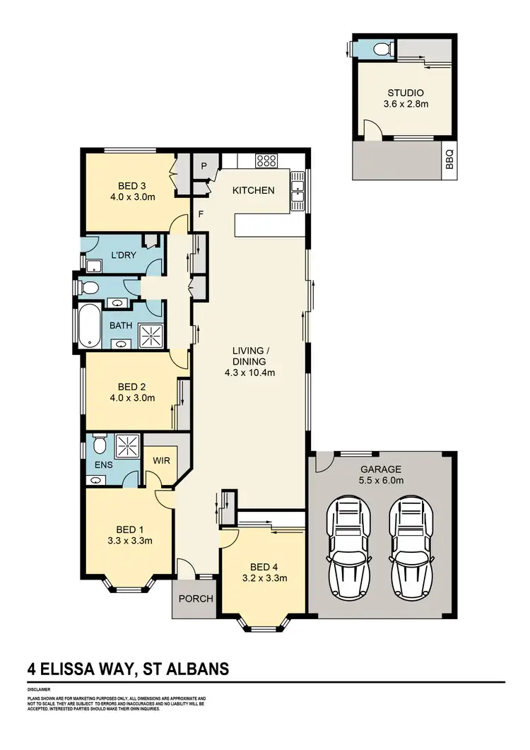 Floorplan of Homely house listing, 4 Elissa Way, St Albans VIC 3021