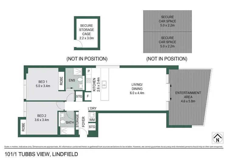 Floorplan of Homely unit listing, 101/1 Tubbs View, Lindfield NSW 2070