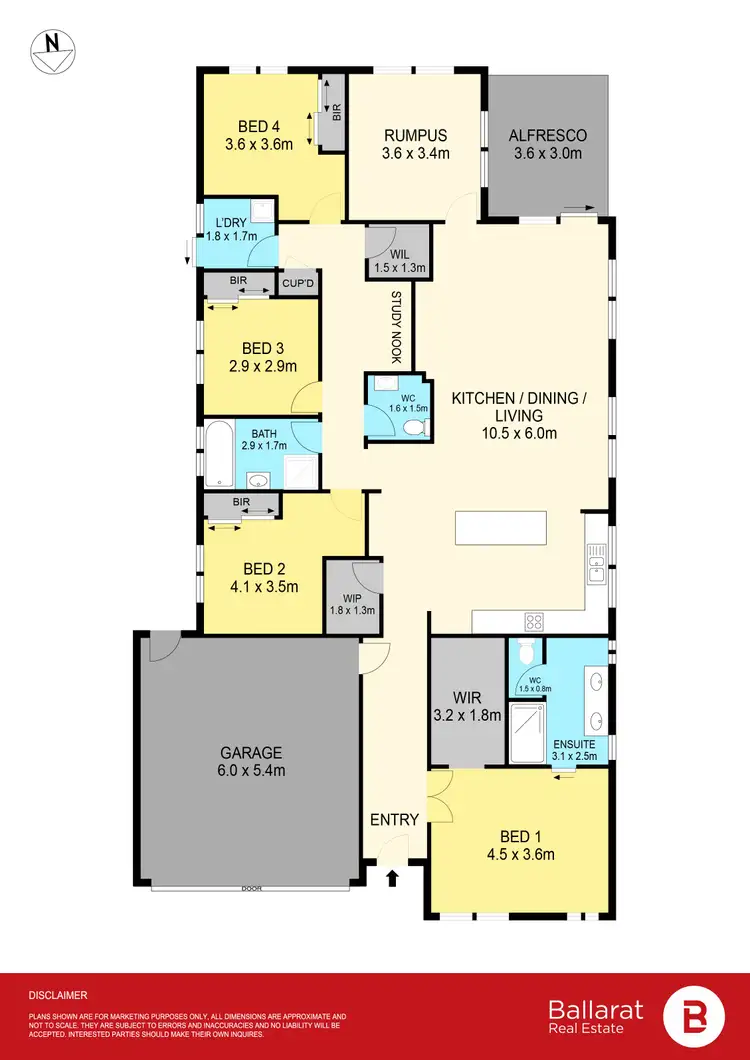 Floorplan of Homely house listing, 13 Moore Way, Lucas VIC 3350