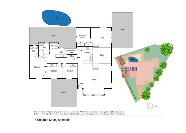 Floorplan of Homely house listing, 6 Cupania Court, Annandale QLD 4814