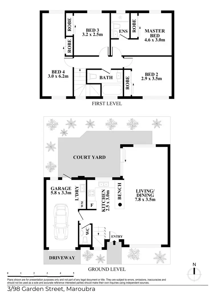 Floorplan of Homely townhouse listing, 3/98-100 Garden Street, Maroubra NSW 2035