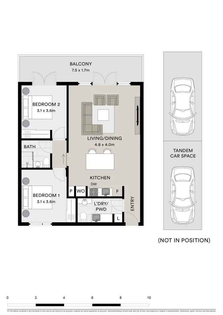 Floorplan of Homely apartment listing, 8/17 Halstead Place, Geelong West VIC 3218