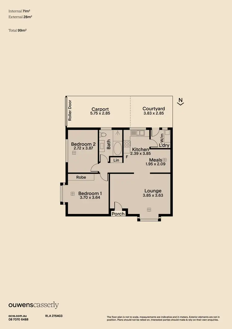 Floorplan of Homely unit listing, 1/54 Smith-Dorrien Street, Mitcham SA 5062