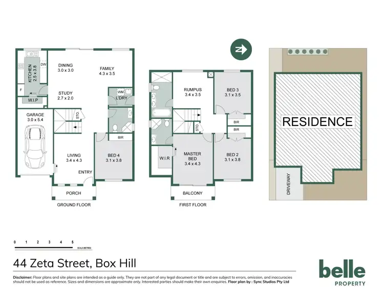 Floorplan of Homely house listing, 44 Zeta Street, Box Hill NSW 2765