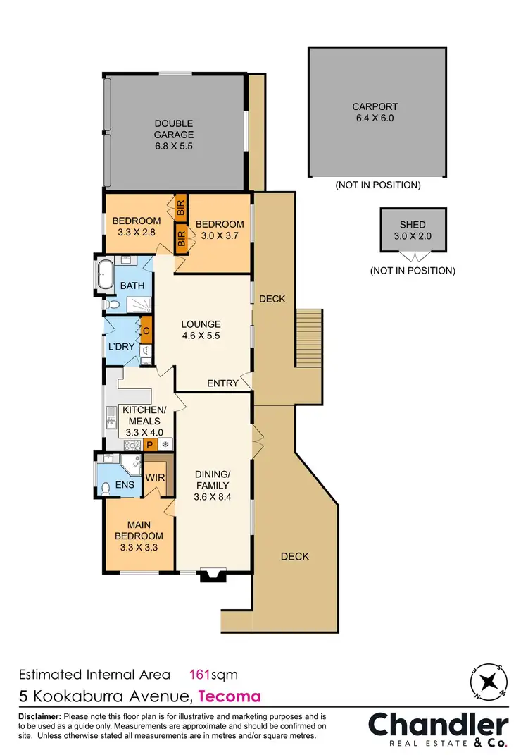 Floorplan of Homely house listing, 5 Kookaburra Avenue, Tecoma VIC 3160