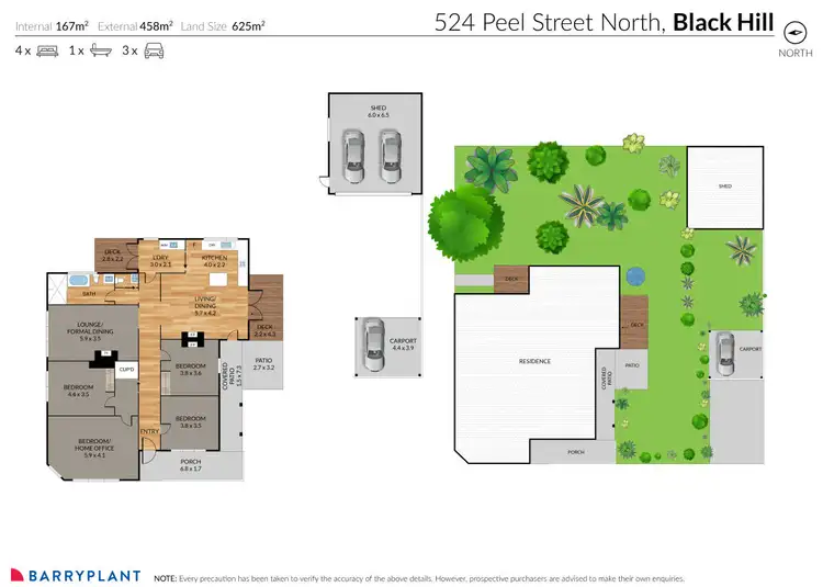 Floorplan of Homely house listing, 524 Peel Street North, Black Hill VIC 3350