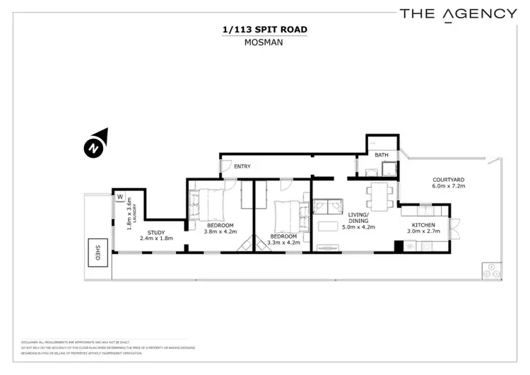 Floorplan of Homely apartment listing, 1/113 Spit Road, Mosman NSW 2088