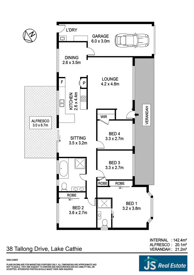 Floorplan of Homely house listing, 38 Tallong Drive, Lake Cathie NSW 2445