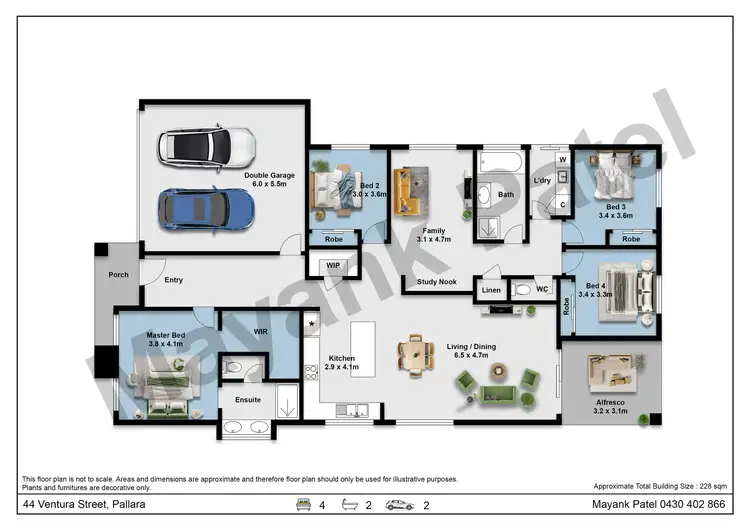 Floorplan of Homely house listing, 44 Ventura Street, Pallara QLD 4110