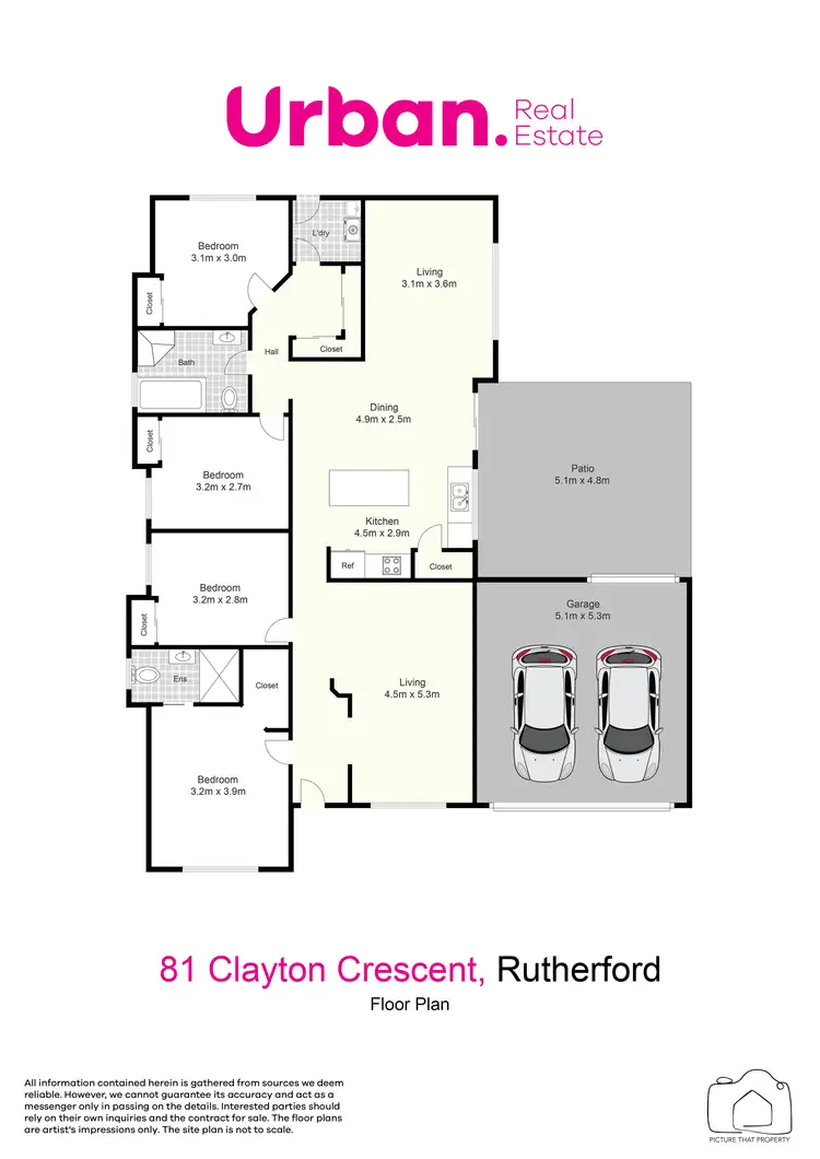 Floorplan of Homely house listing, 81 Clayton Crescent, Rutherford NSW 2320