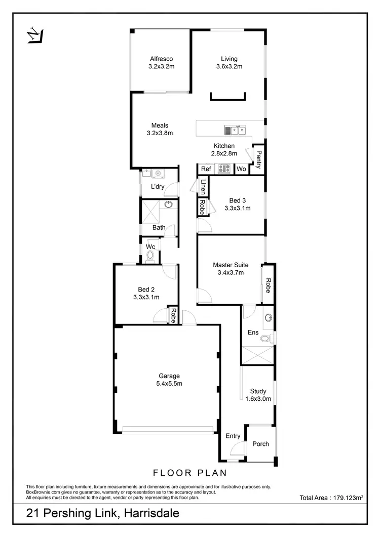 Floorplan of Homely house listing, 21 Pershing Link, Harrisdale WA 6112