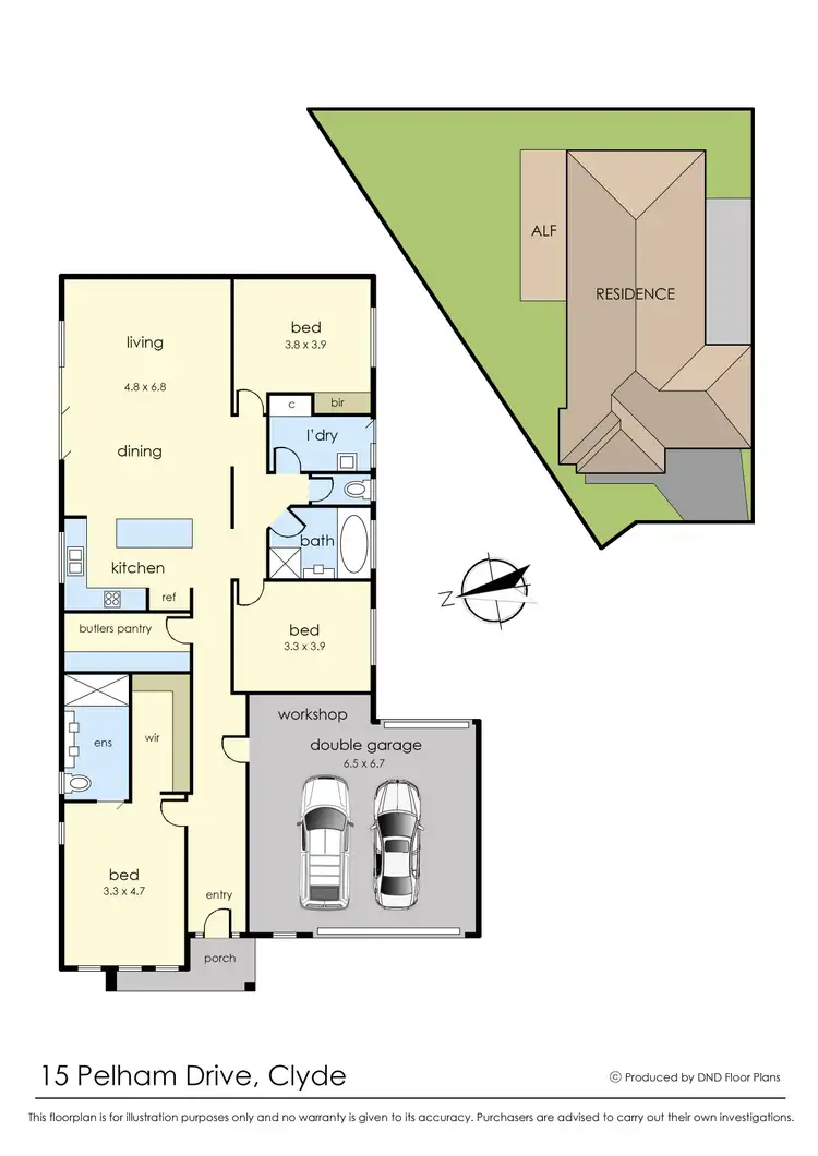 Floorplan of Homely house listing, 15 Pelham Drive, Clyde VIC 3978