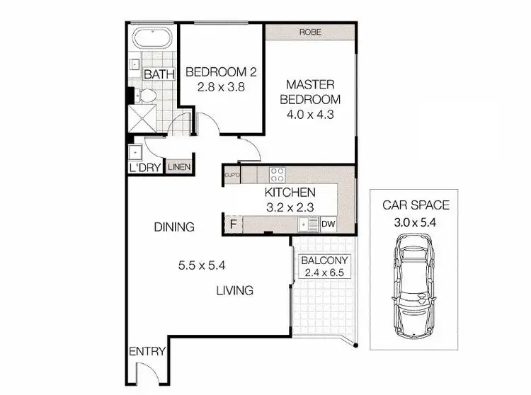Floorplan of Homely apartment listing, 306/2-14 Victor Street, Chatswood NSW 2067