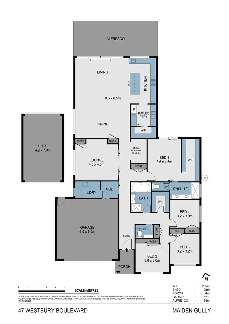 Floorplan of Homely house listing, 47 Westbury Boulevard, Maiden Gully VIC 3551