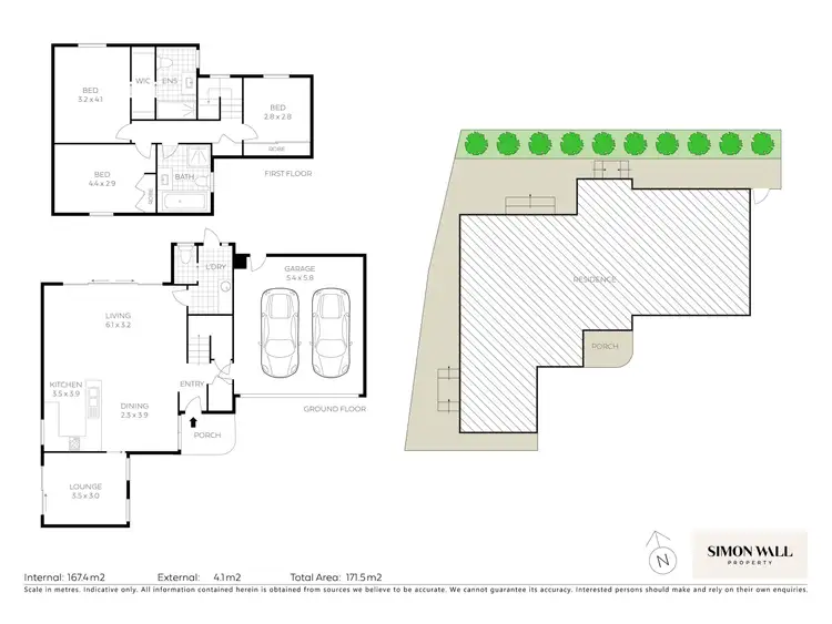 Floorplan of Homely townhouse listing, 3/77 Harriet Street, Waratah NSW 2298