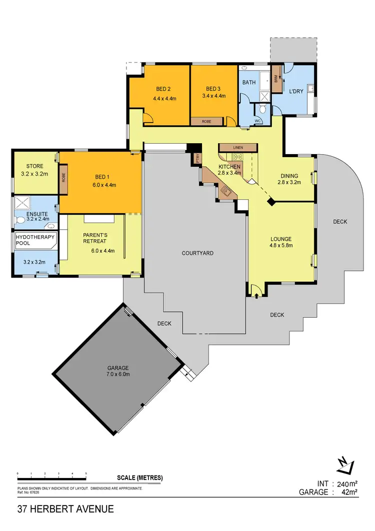 Floorplan of Homely house listing, 37 Herbert Avenue, Strathdale VIC 3550