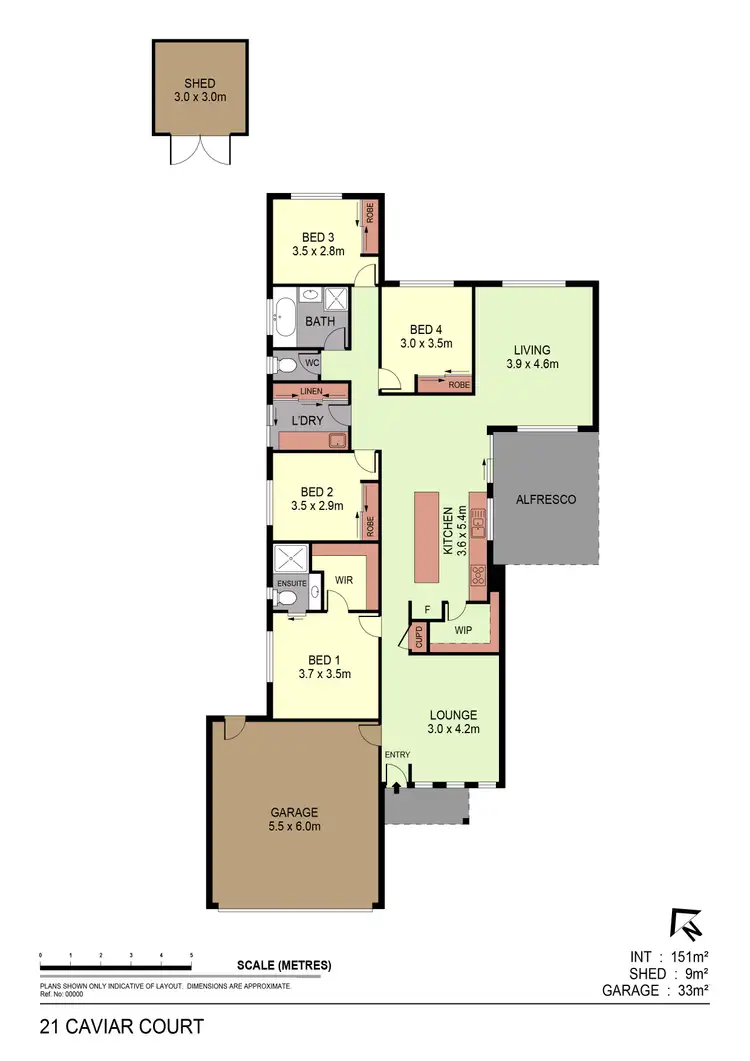 Floorplan of Homely house listing, 21 Caviar Court, Huntly VIC 3551