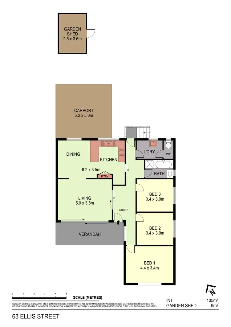 Floorplan of Homely house listing, 63 Ellis Street, Flora Hill VIC 3550