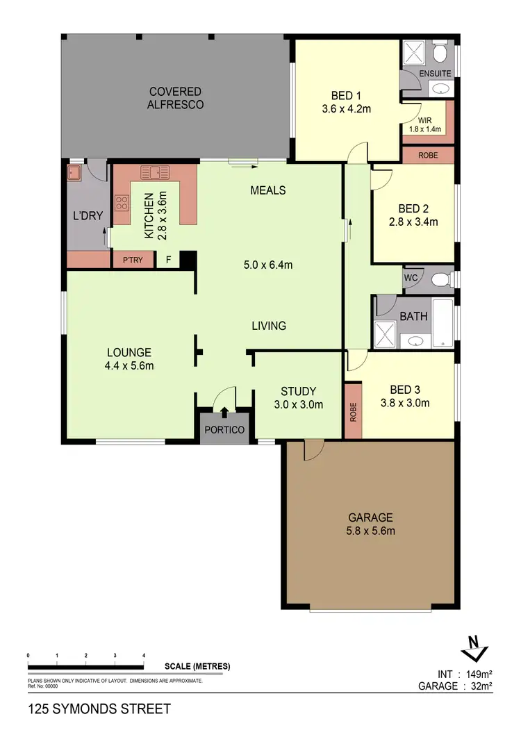 Floorplan of Homely house listing, 125 Symonds Street, Golden Square VIC 3555