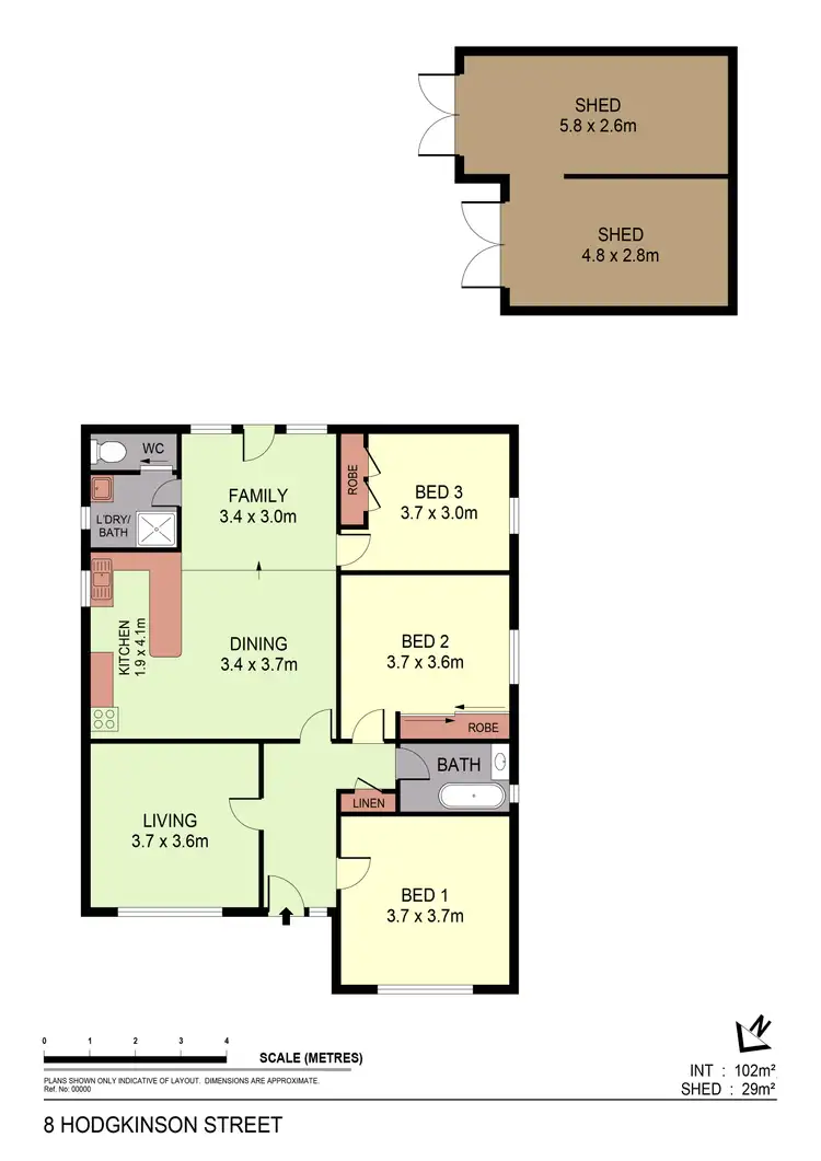 Floorplan of Homely house listing, 8 Hodgkinson Street, Kennington VIC 3550
