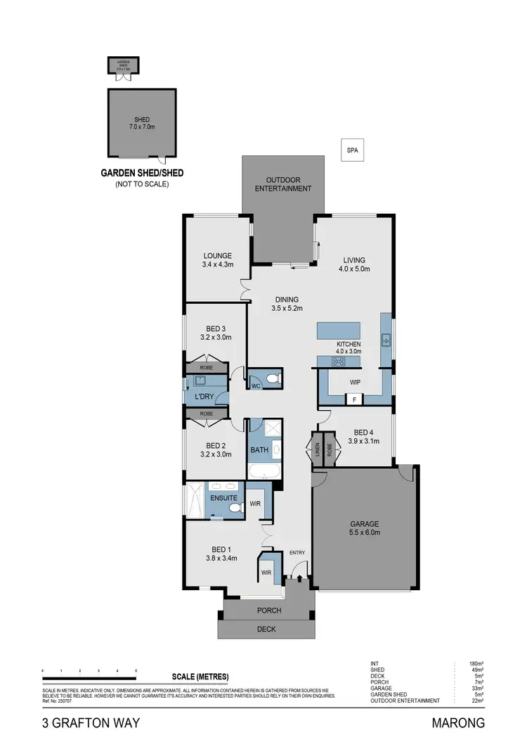 Floorplan of Homely house listing, 3 Grafton Way, Marong VIC 3515