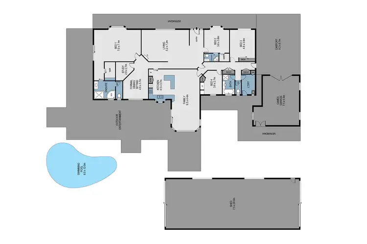 Floorplan of Homely house listing, 110 Kronk Street, Maiden Gully VIC 3551