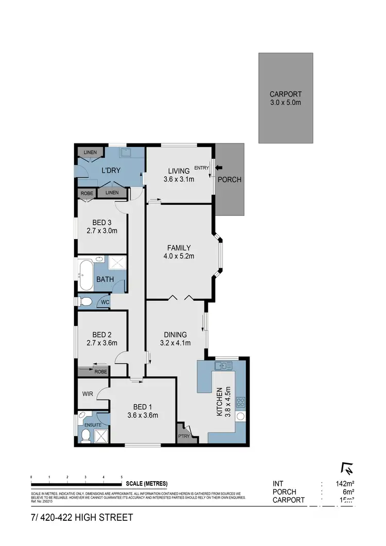Floorplan of Homely unit listing, 7/422 High Street, Golden Square VIC 3555