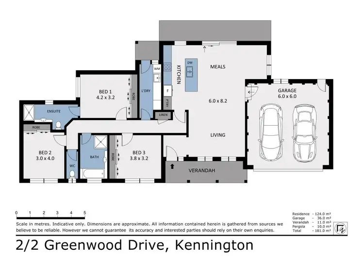 Floorplan of Homely townhouse listing, 2/2 Greenwood Drive, Kennington VIC 3550