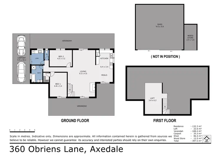 Floorplan of Homely house listing, 360 Obriens Lane, Axedale VIC 3551