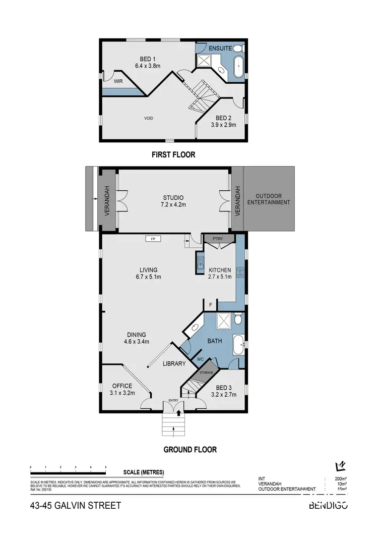 Floorplan of Homely house listing, 43-45 Galvin Street, Bendigo VIC 3550