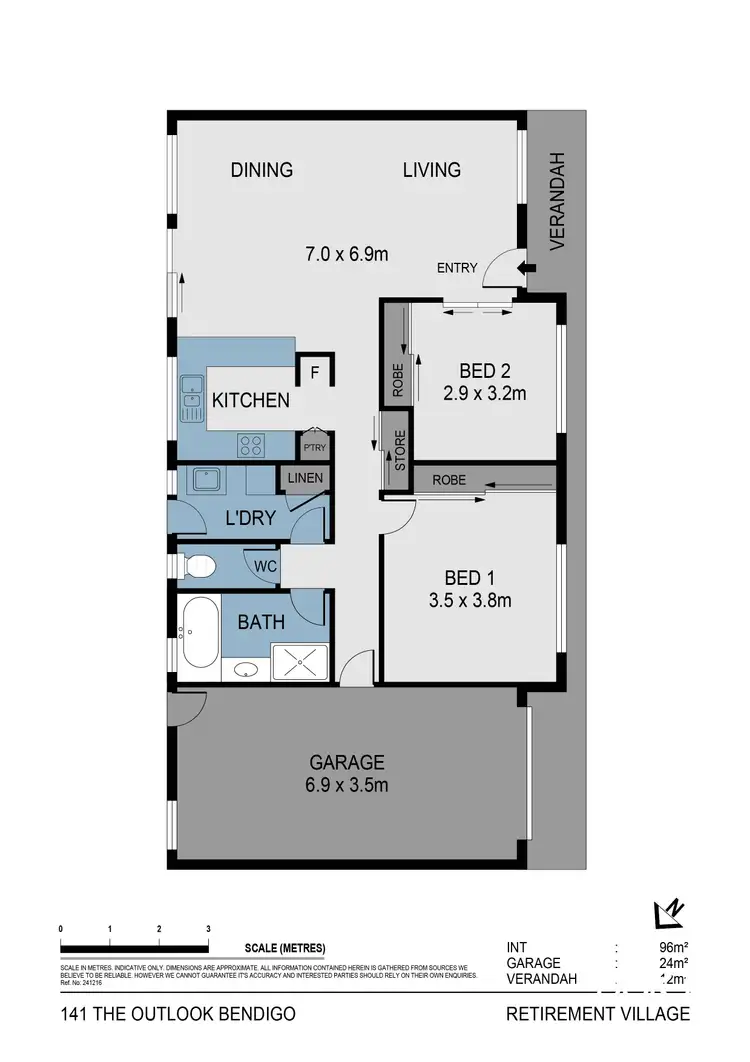 Floorplan of Homely unit listing, 141 The Outlook, Spring Gully VIC 3550