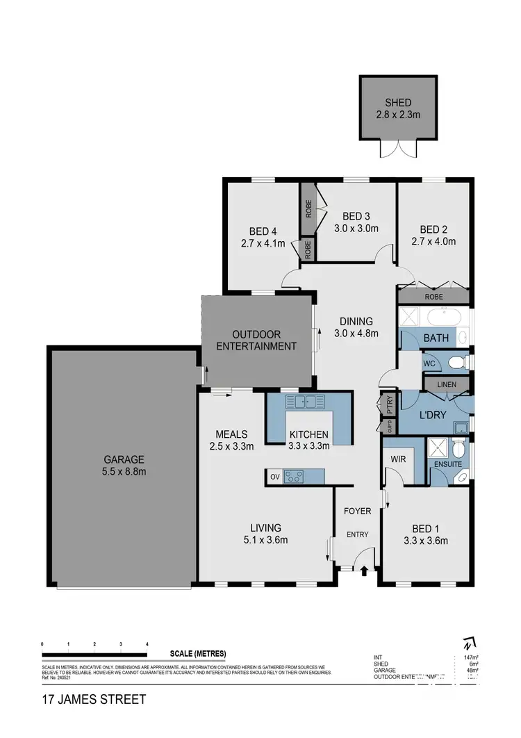 Floorplan of Homely house listing, 17 James Street, Strathdale VIC 3550