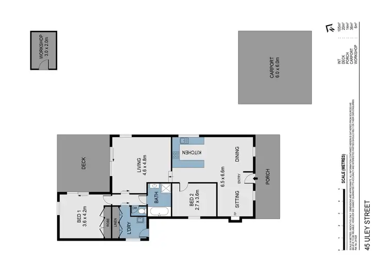 Floorplan of Homely house listing, 45 Uley Street, Bendigo VIC 3550