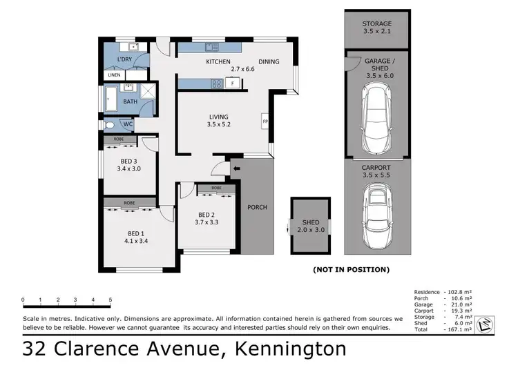 Floorplan of Homely house listing, 32 Clarence Avenue, Kennington VIC 3550