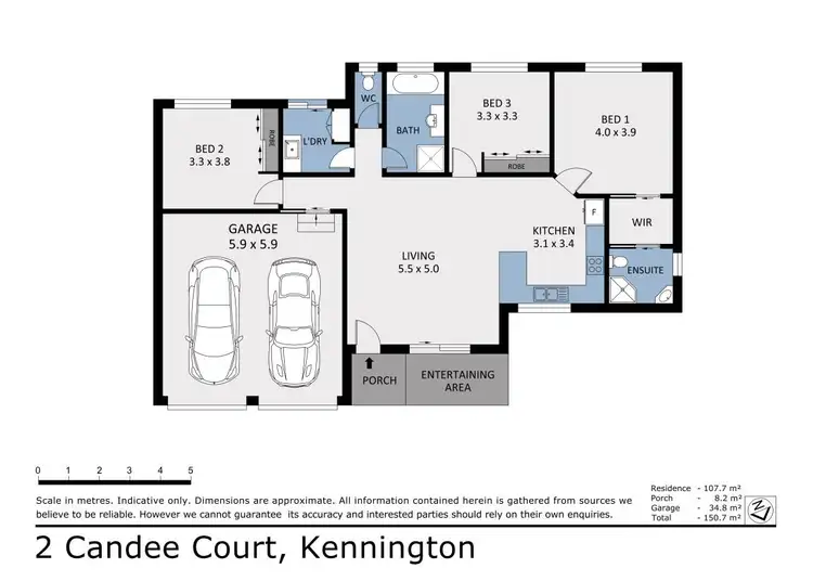 Floorplan of Homely house listing, 2 Candee Court, Kennington VIC 3550