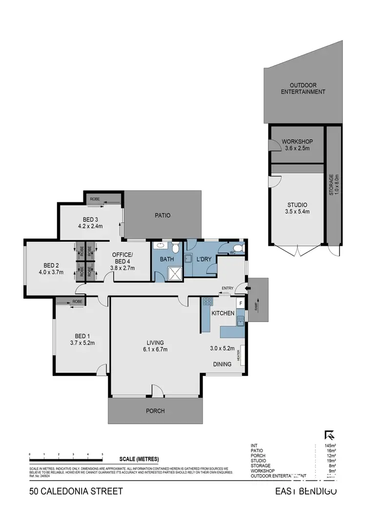 Floorplan of Homely house listing, 50 Caledonia Street, North Bendigo VIC 3550