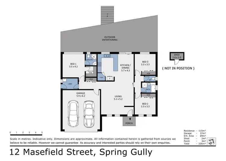 Floorplan of Homely house listing, 12 Masefield Street, Spring Gully VIC 3550
