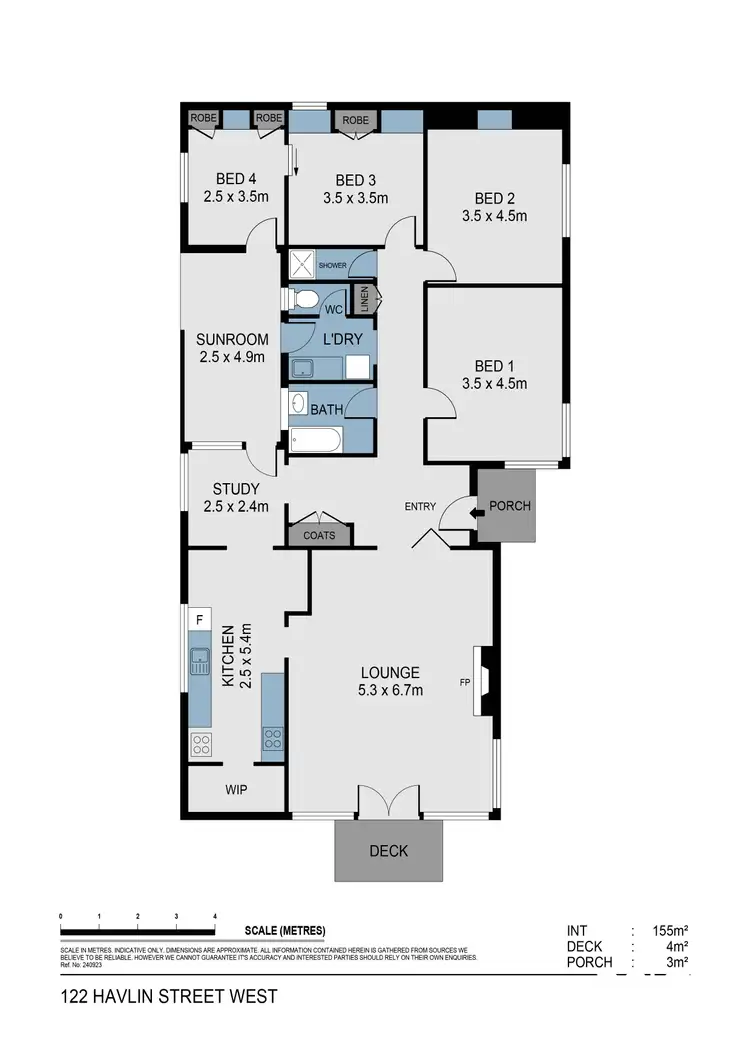 Floorplan of Homely house listing, 122 Havlin Street West, Quarry Hill VIC 3550