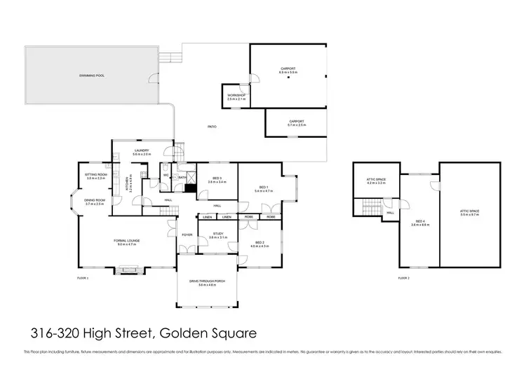Floorplan of Homely house listing, 316 - 320 High Street, Golden Square VIC 3555