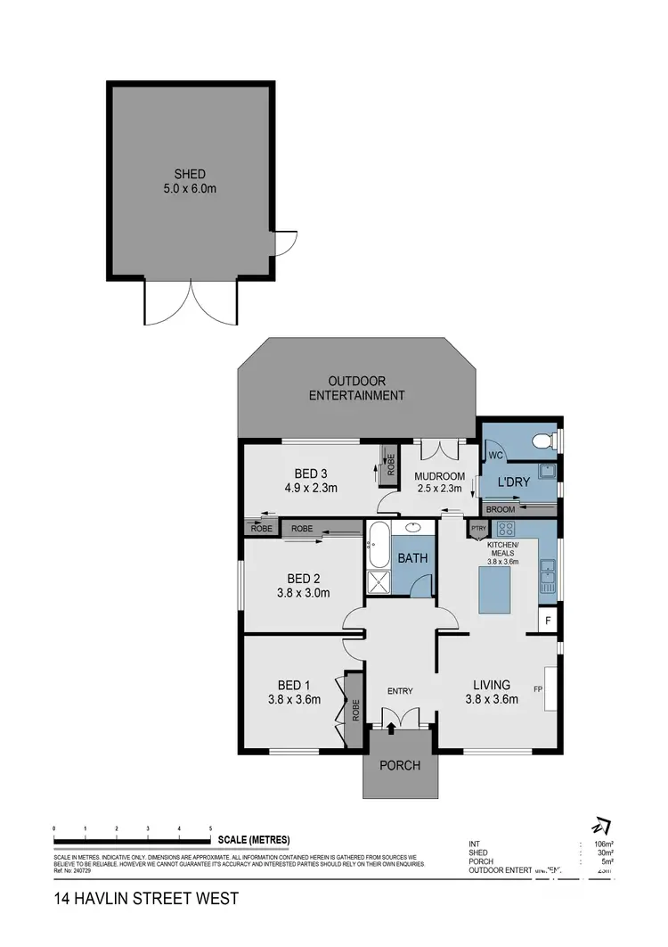 Floorplan of Homely house listing, 14 Havlin Street West, Bendigo VIC 3550