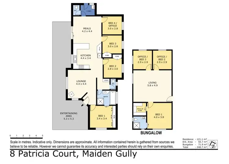 Floorplan of Homely house listing, 8 Patricia Court, Maiden Gully VIC 3551