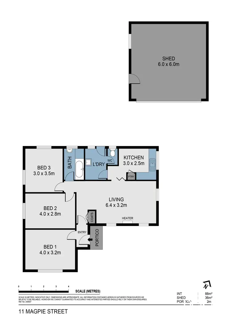 Floorplan of Homely house listing, 11 Magpie Street, North Bendigo VIC 3550